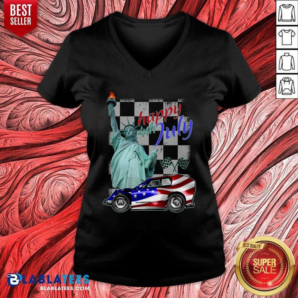 Modlite Car Liberty Happy 4th Of July Shirt - Image 2