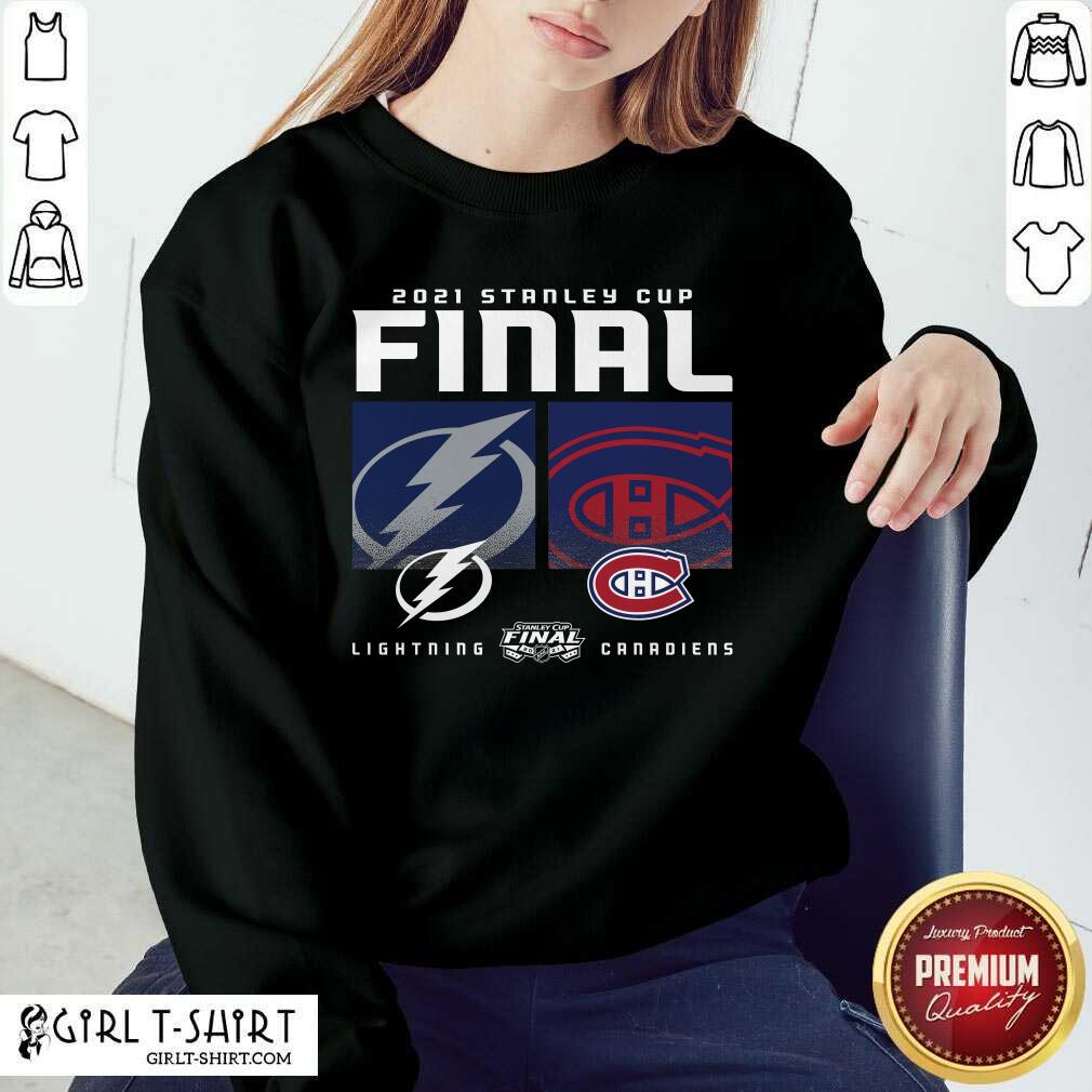 Montreal Canadiens And Tampa Bay Lightning 2021 Stanley Cup Final Shirt - Image 5
