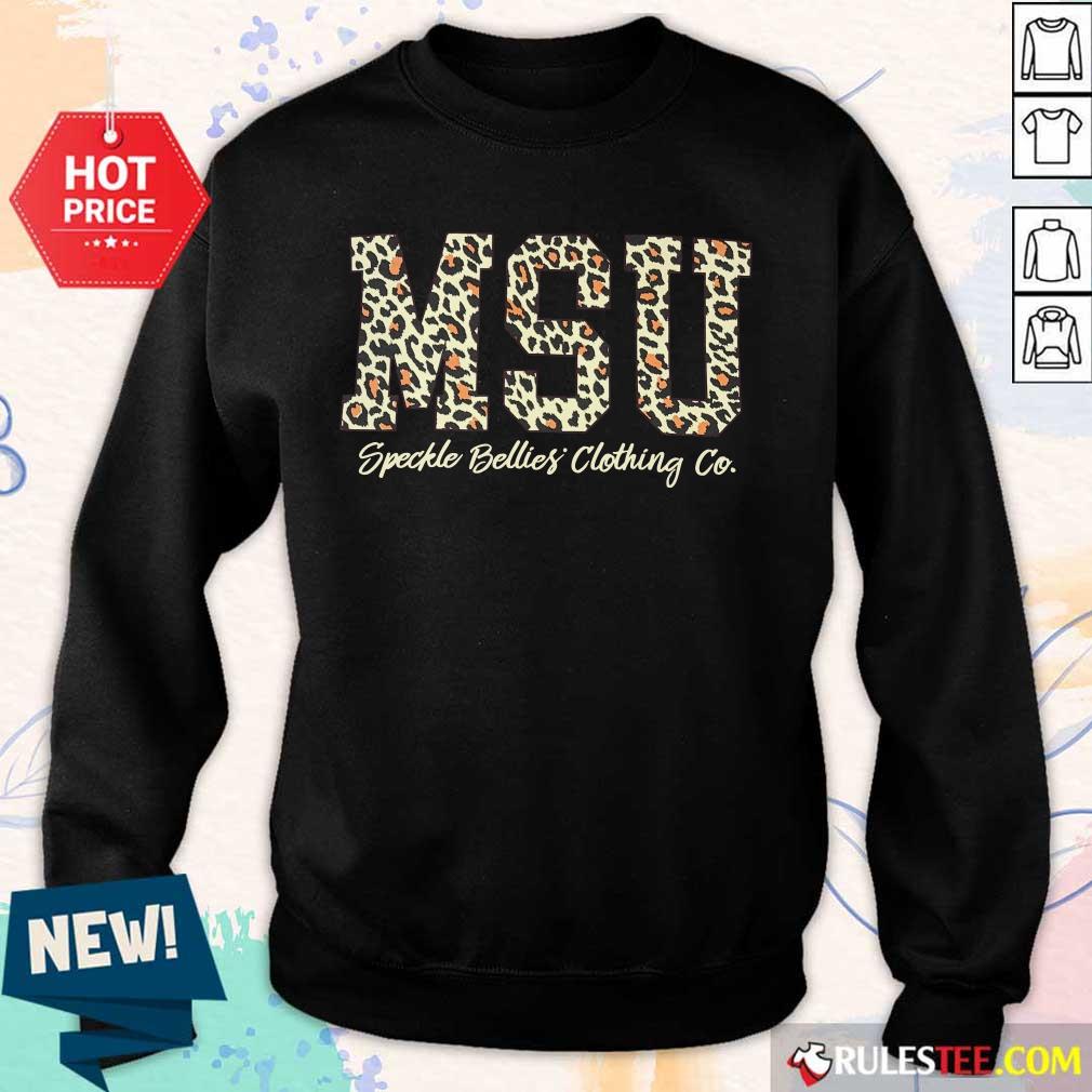 MSU Speckle Bellies Clothing Co Leopard Shirt - Image 5