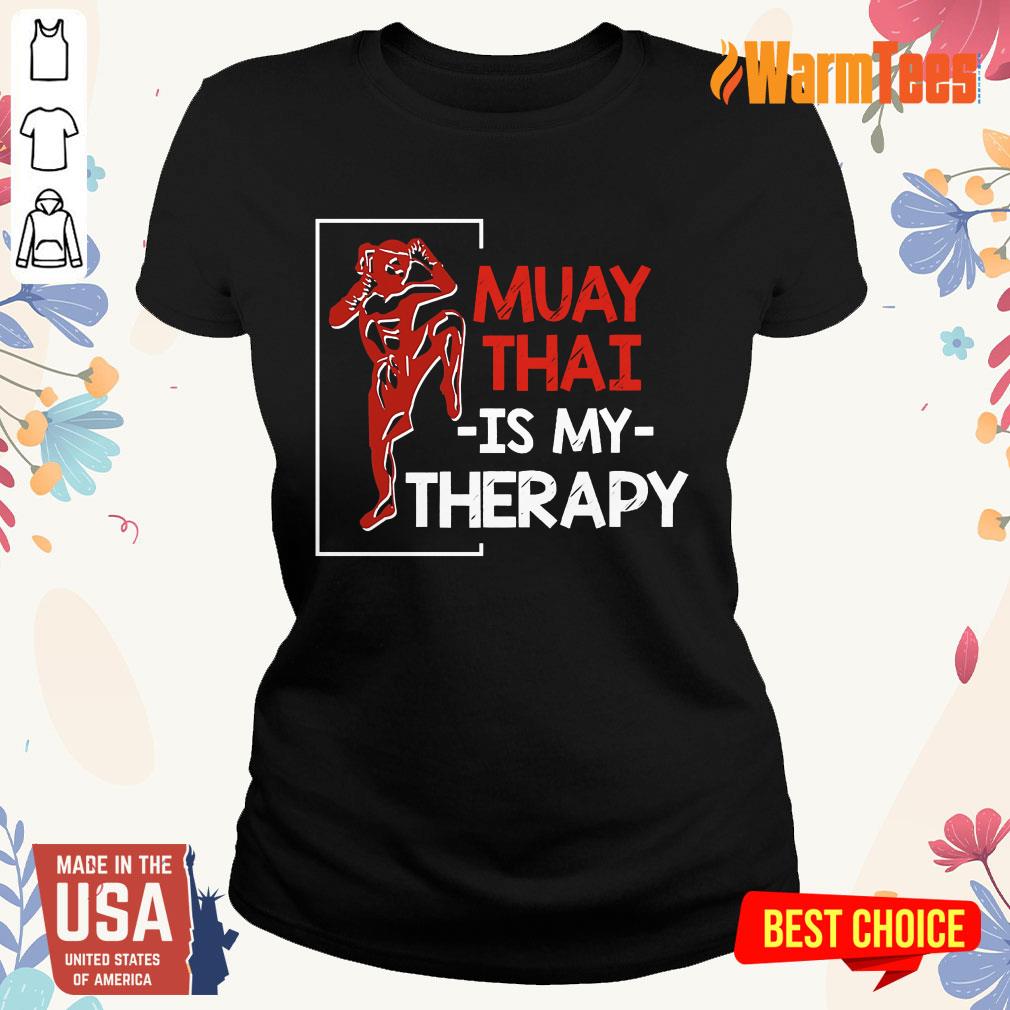 Muay Thai Is My Therapy Shirt - Image 3