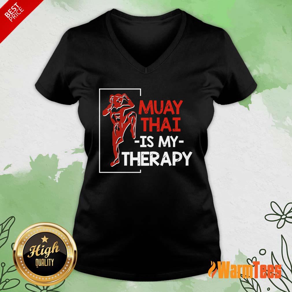 Muay Thai Is My Therapy Shirt - Image 5