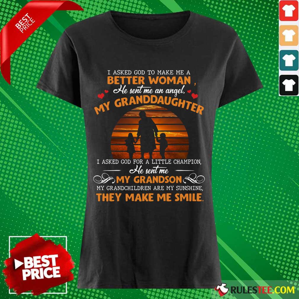 My Granddaughter My Grandson Smile Shirt - Image 3