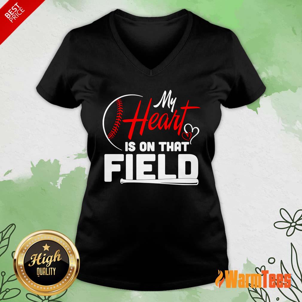 My Heart Is On That Field Baseball Shirt - Image 5