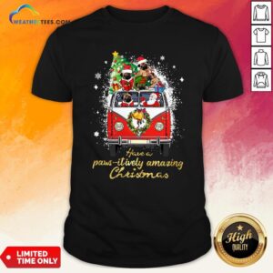 My Pug And Satan Claus Have A Pawsitively Amazing Christmas Shirt