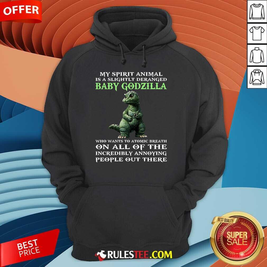 My Spirit Animal Baby Godzilla Shirt - Image 4