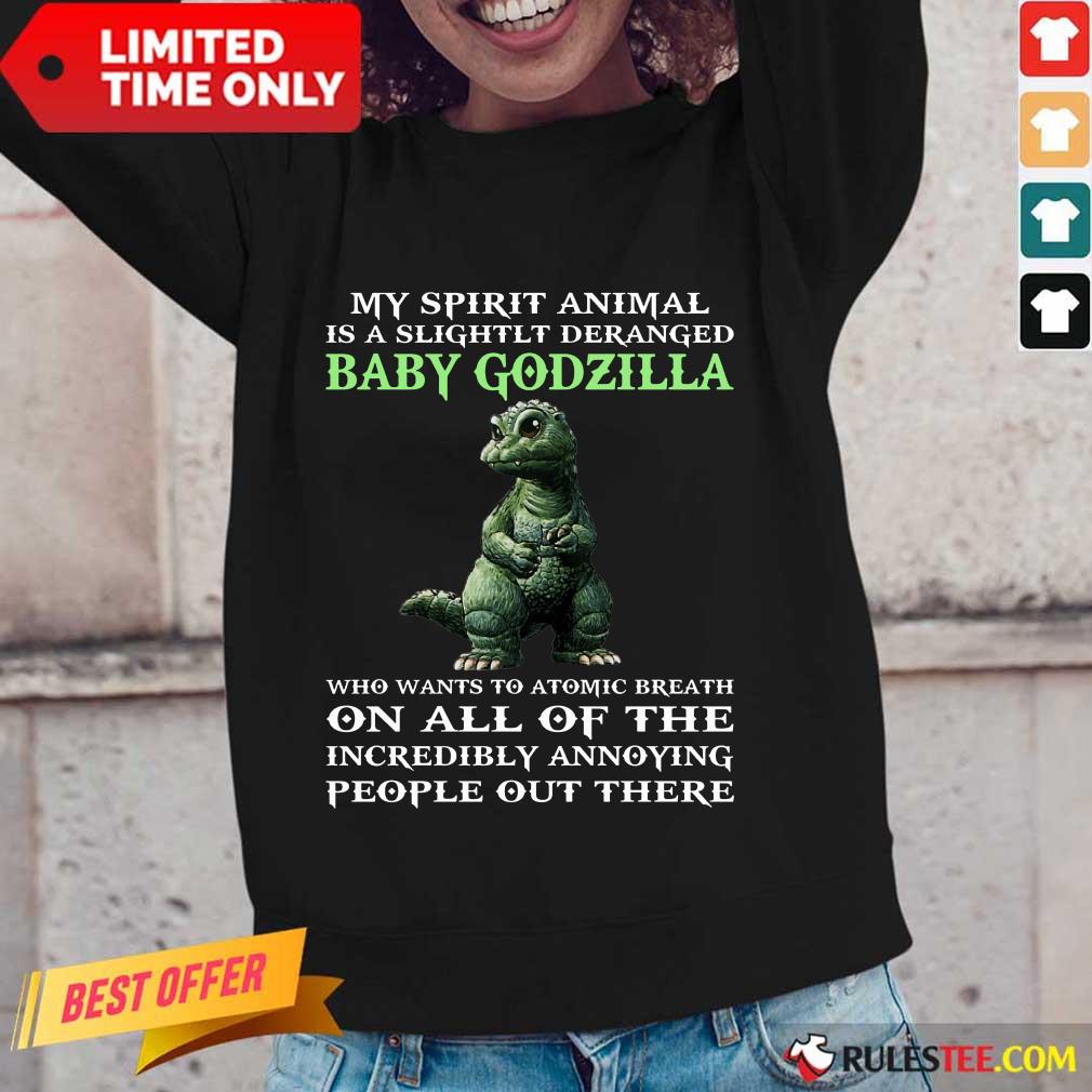 My Spirit Animal Baby Godzilla Shirt - Image 2