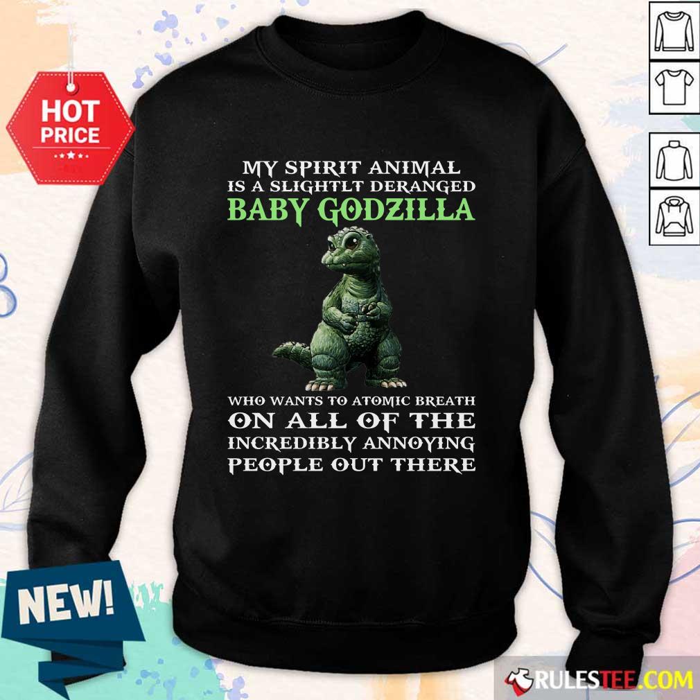My Spirit Animal Baby Godzilla Shirt - Image 5