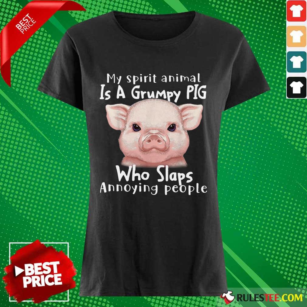 My Spirit Animal Is A Grumpy Pig Shirt - Image 3