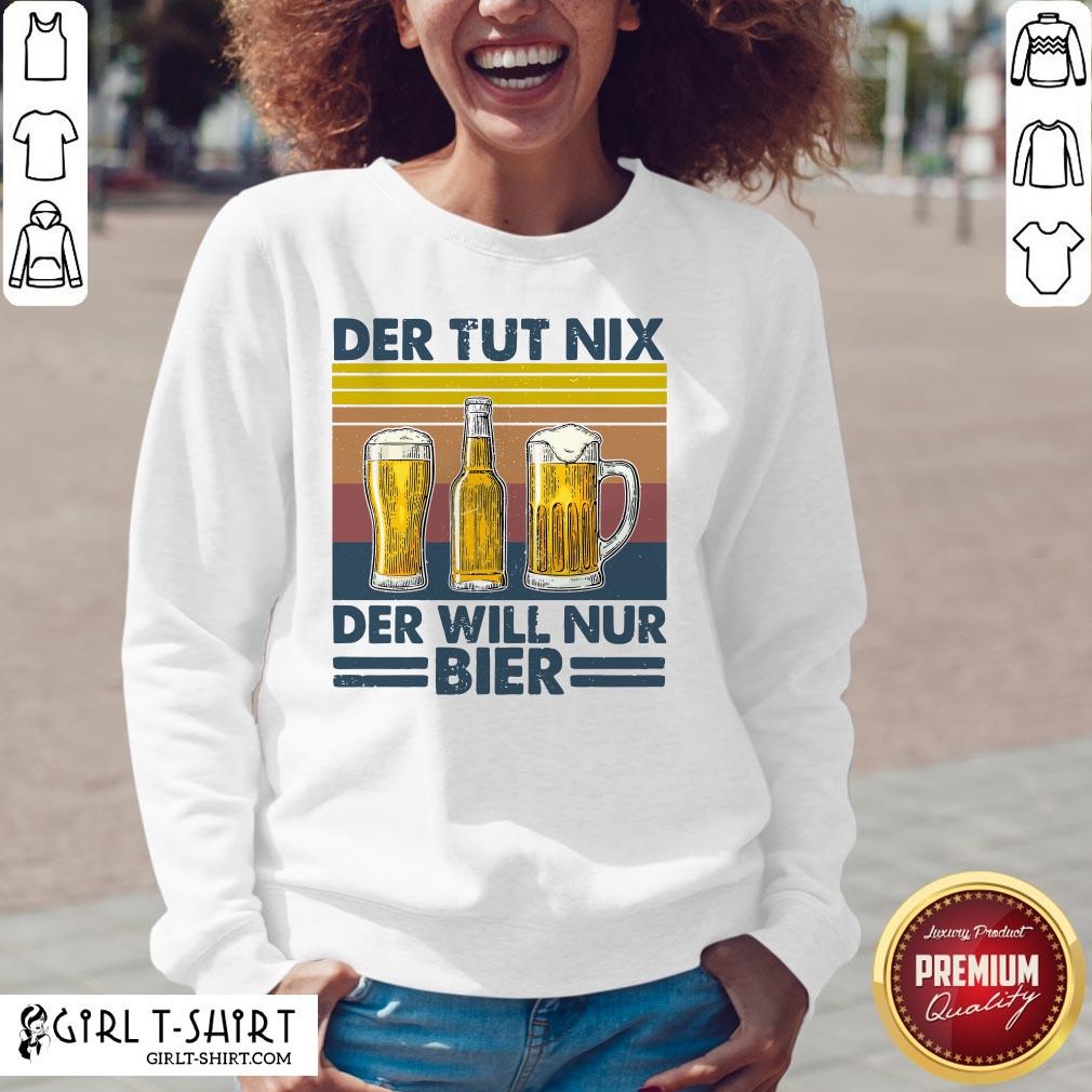 Nation Funny Beer Who Doesn't Do Anything Who Only Wants Beer Vintage Retro Shirt - Image 4