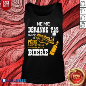 Alternative view of Ne Me Derance Pas Quand Je Peche Fish Shirt
