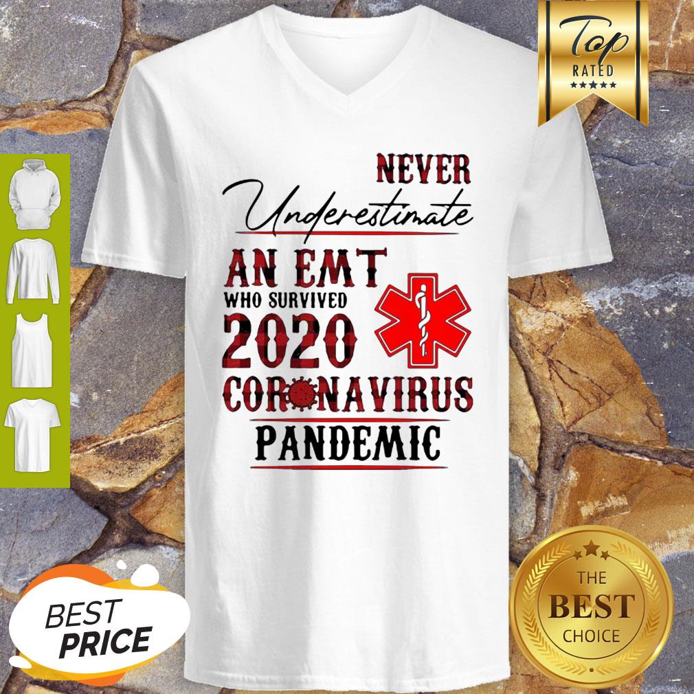 Never Underestimate An EMT Who Survived 2020 Coronavirus Pandemic Shirt - Image 5