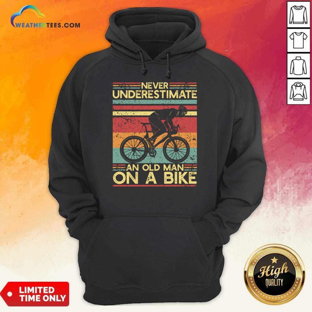 Never Underestimate An Old Man On A Bike Shirt - Image 5