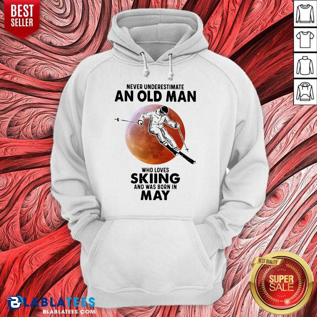 Never Underestimate An Old Man Who Loves Skiing April Blood Moon Shirt - Image 5
