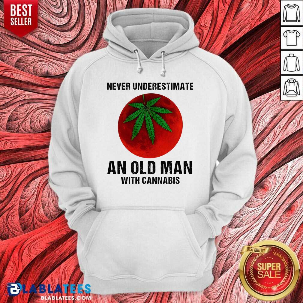 Never Underestimate An Old Man With Cannabis Shirt - Image 2