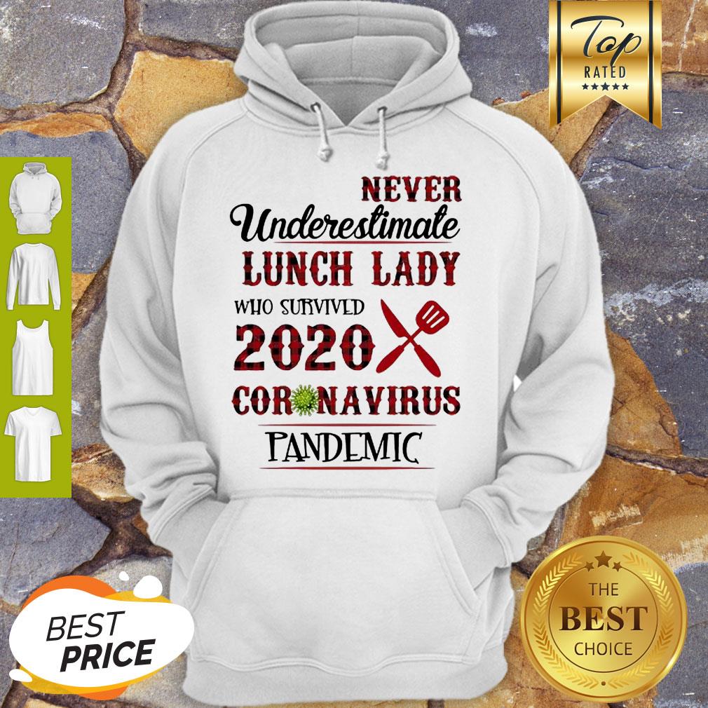Never Underestimate Lunch Lady Who Survived 2020 Coronavirus Pandemic Shirt - Image 5