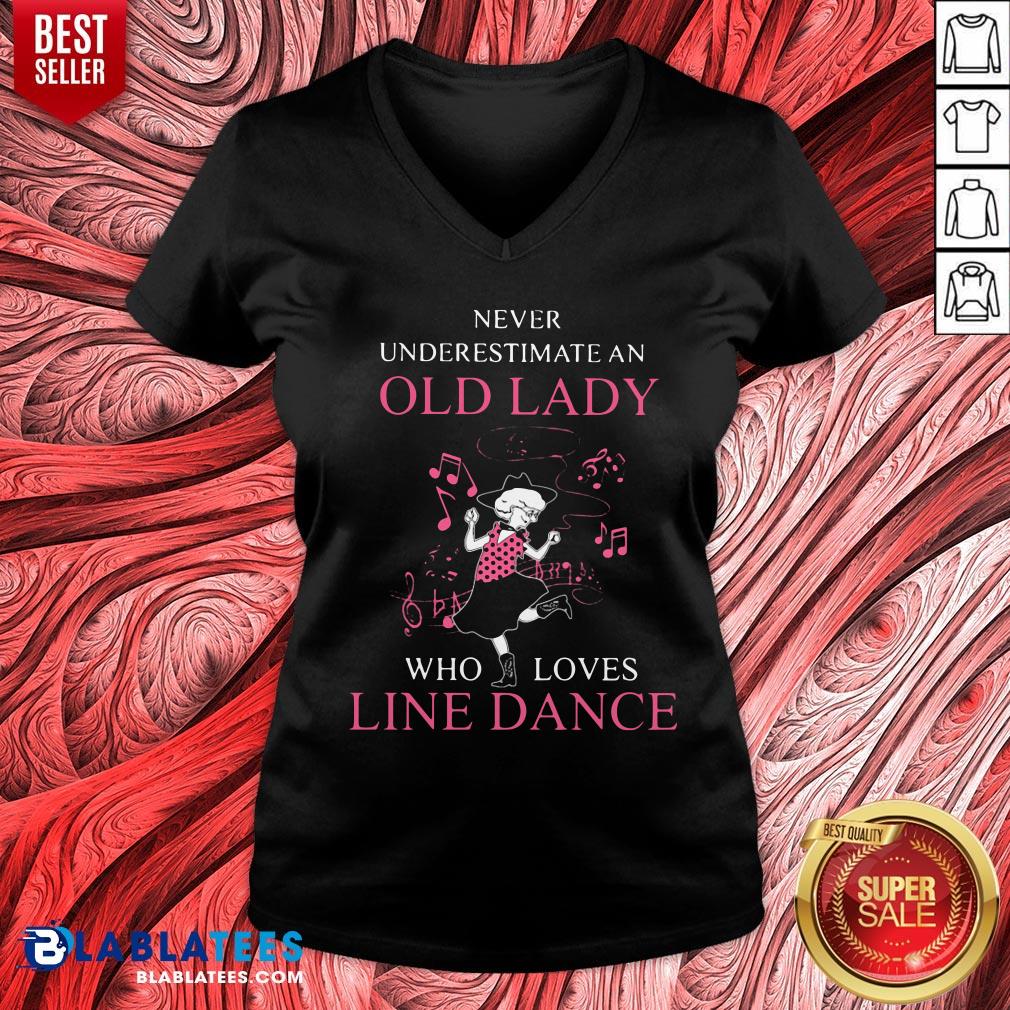 Never Underestimate Old Lady Who Loves Line Dance Shirt - Image 4