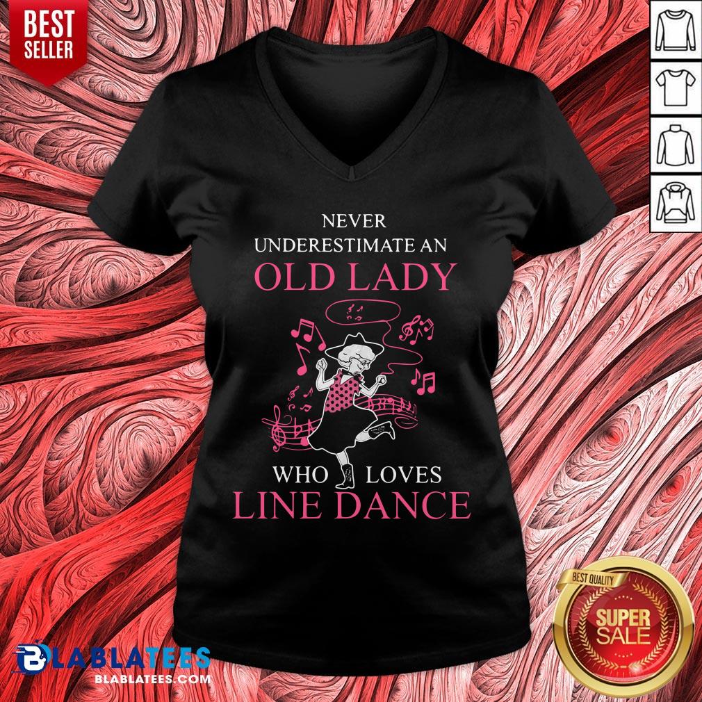 Never Underestimate Old Lady Who Loves Line Dance Shirt - Image 4