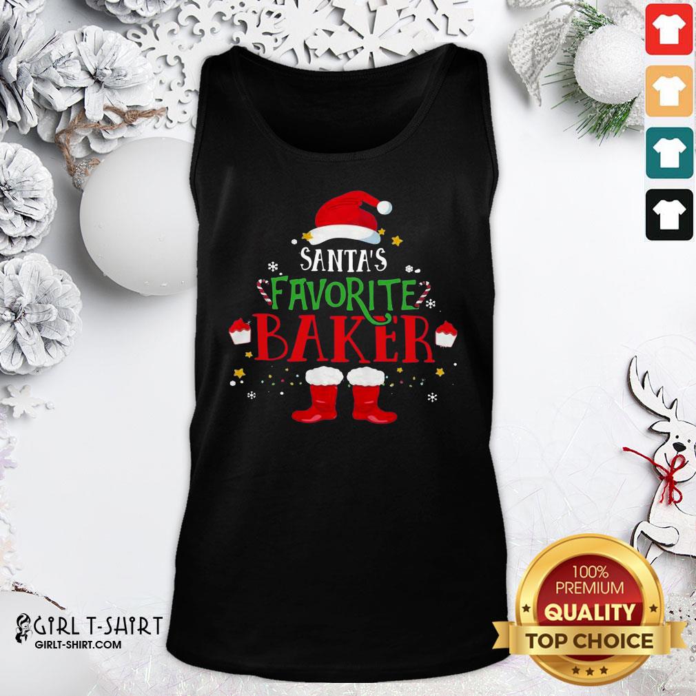 New Santa’s Favorite Baker Merry Christmas Shirt - Image 3