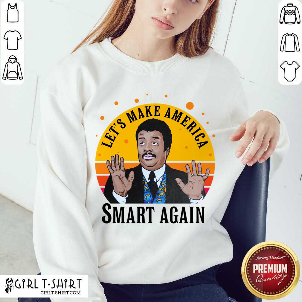 New Tyson Lets Make America Smart Again Vintage Shirt - Image 5