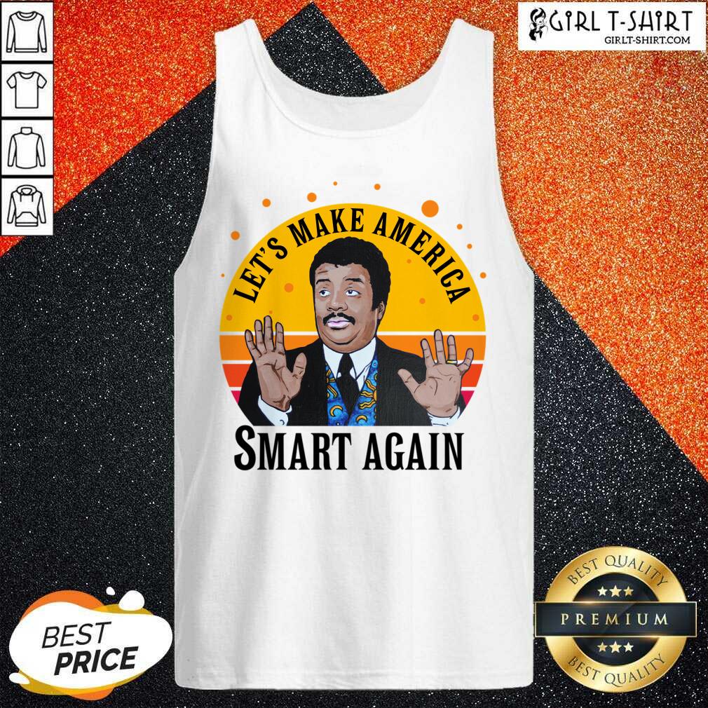 New Tyson Lets Make America Smart Again Vintage Shirt - Image 4