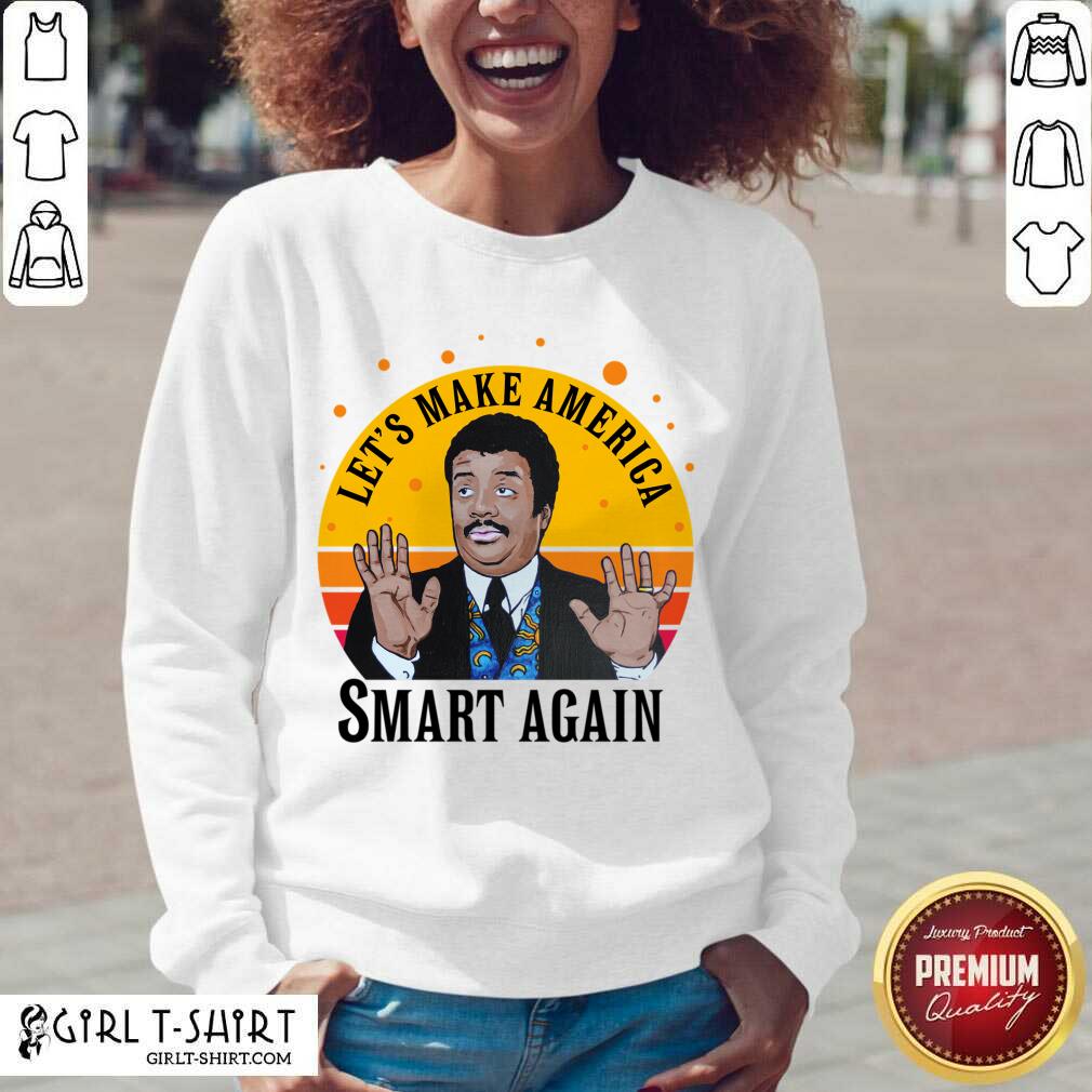 New Tyson Lets Make America Smart Again Vintage Shirt - Image 3
