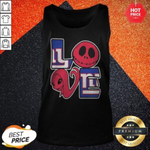 Alternative view of New York Giants Jack Skellington And Sally Love Shirt