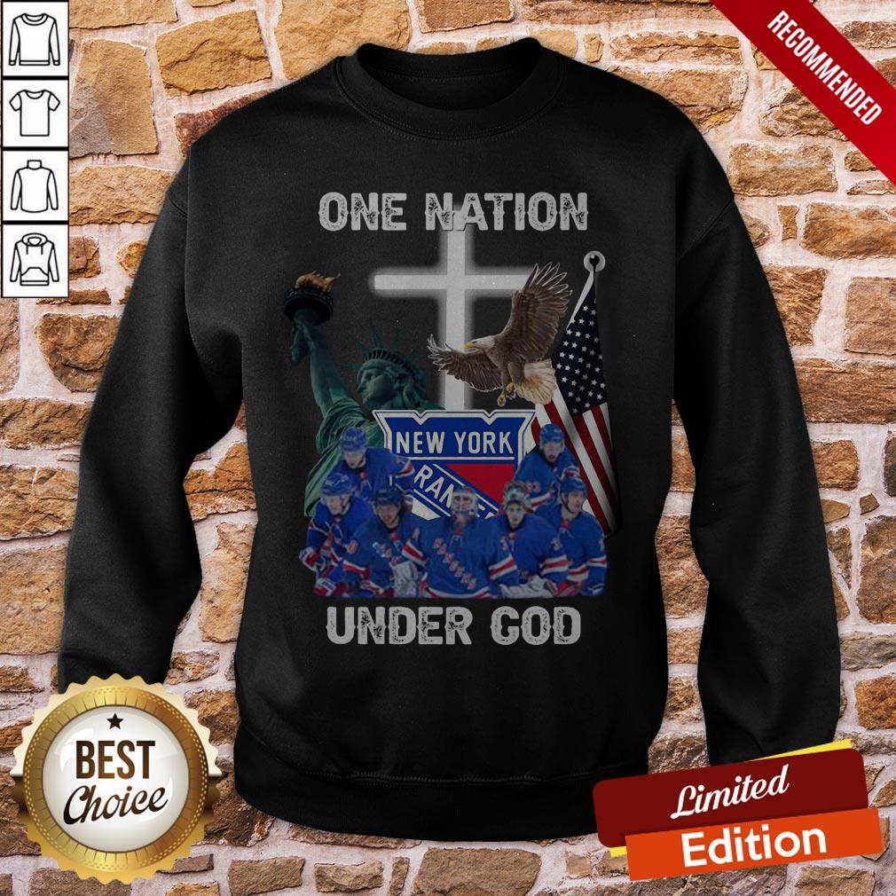 New York Rangers One Nation Under God Shirt - Image 4