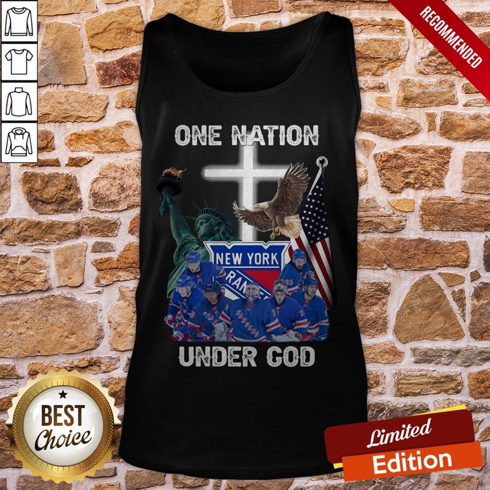 New York Rangers One Nation Under God Shirt - Image 3