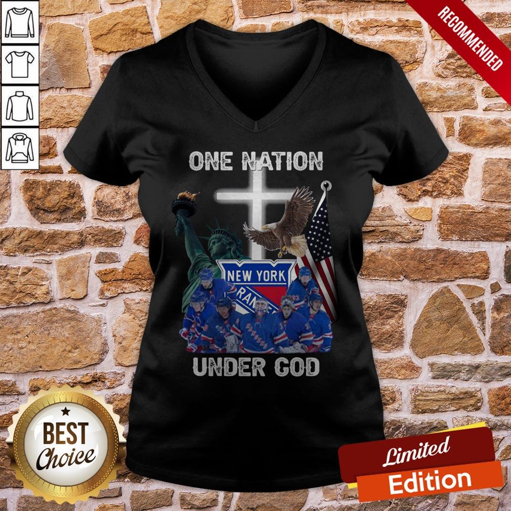 New York Rangers One Nation Under God Shirt - Image 2