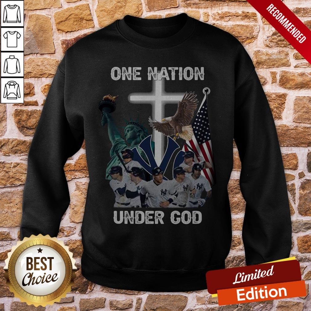 New York Yankees One Nation Under God Shirt - Image 4