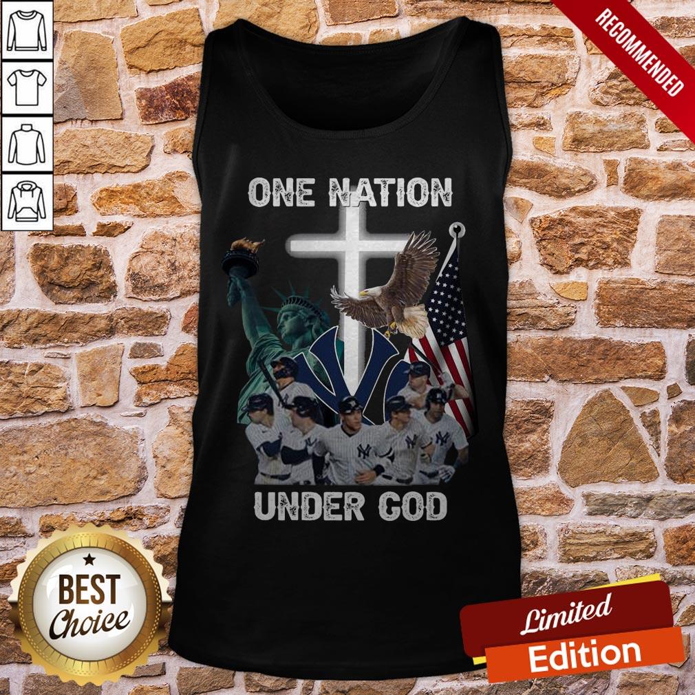 New York Yankees One Nation Under God Shirt - Image 3