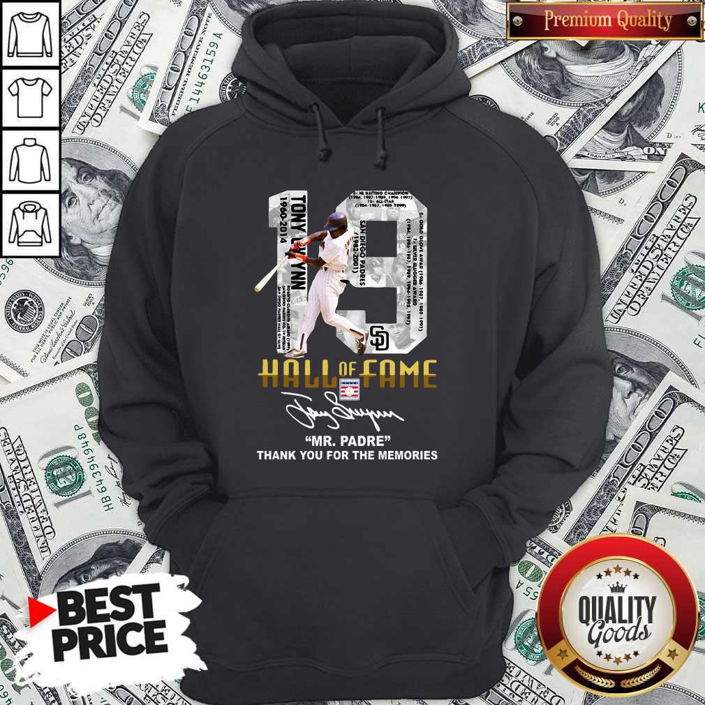Nice 19 Hall Of Fame Mrpadre Thank You For The Memories Signature Shirt - Image 5