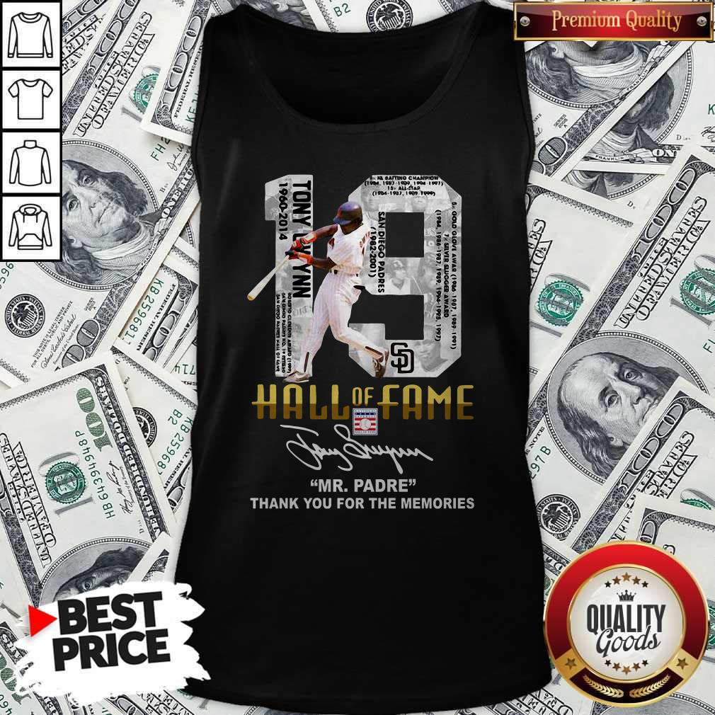 Nice 19 Hall Of Fame Mrpadre Thank You For The Memories Signature Shirt - Image 3
