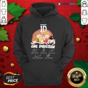 Alternative view of Nice 1D One Direction Chibi Signatures Shirt