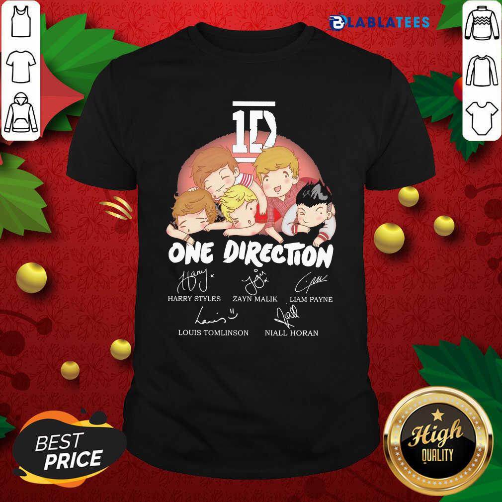 Nice 1D One Direction Chibi Signatures Shirt