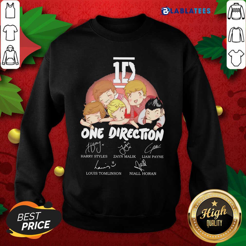 Nice 1D One Direction Chibi Signatures Shirt - Image 5