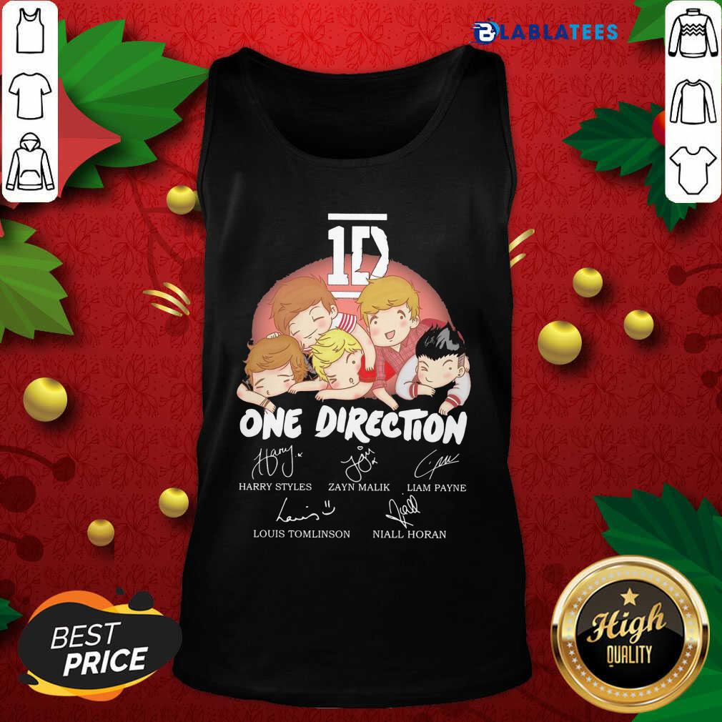 Nice 1D One Direction Chibi Signatures Shirt - Image 4