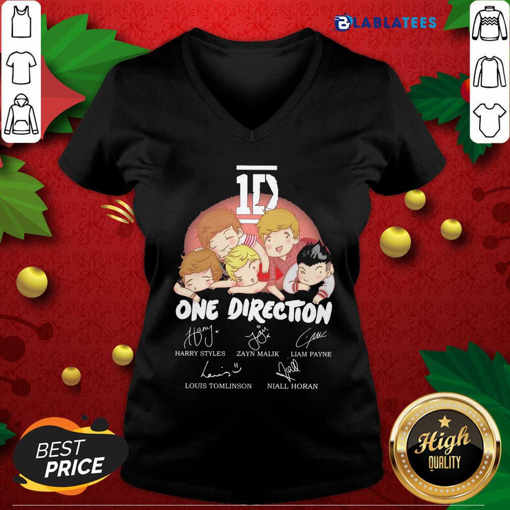Nice 1D One Direction Chibi Signatures Shirt - Image 3