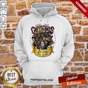 Alternative view of Nice 2020 Nba Champions Los Angeles Lakers 17 Champs Cartoon Shirt