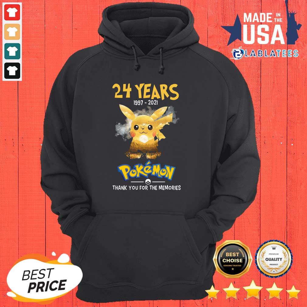 Nice 24 Years 1997 2021 Pokemon Thank You For The Memories Shirt - Image 4