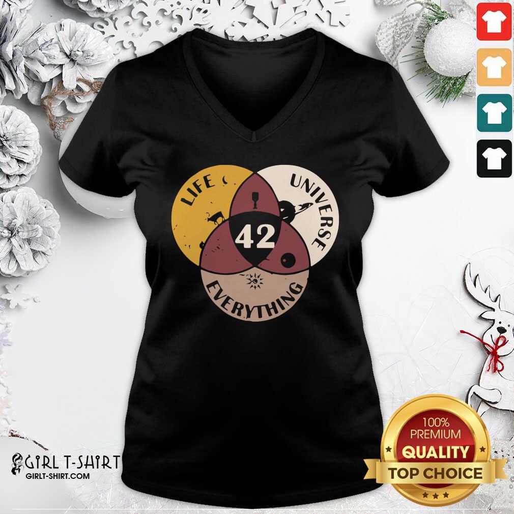 Nice 42 The Answer To Life Universe And Everything Shirt - Image 2