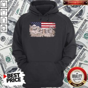 Alternative view of Nice 45th Added Rushmore American Flag Shirt