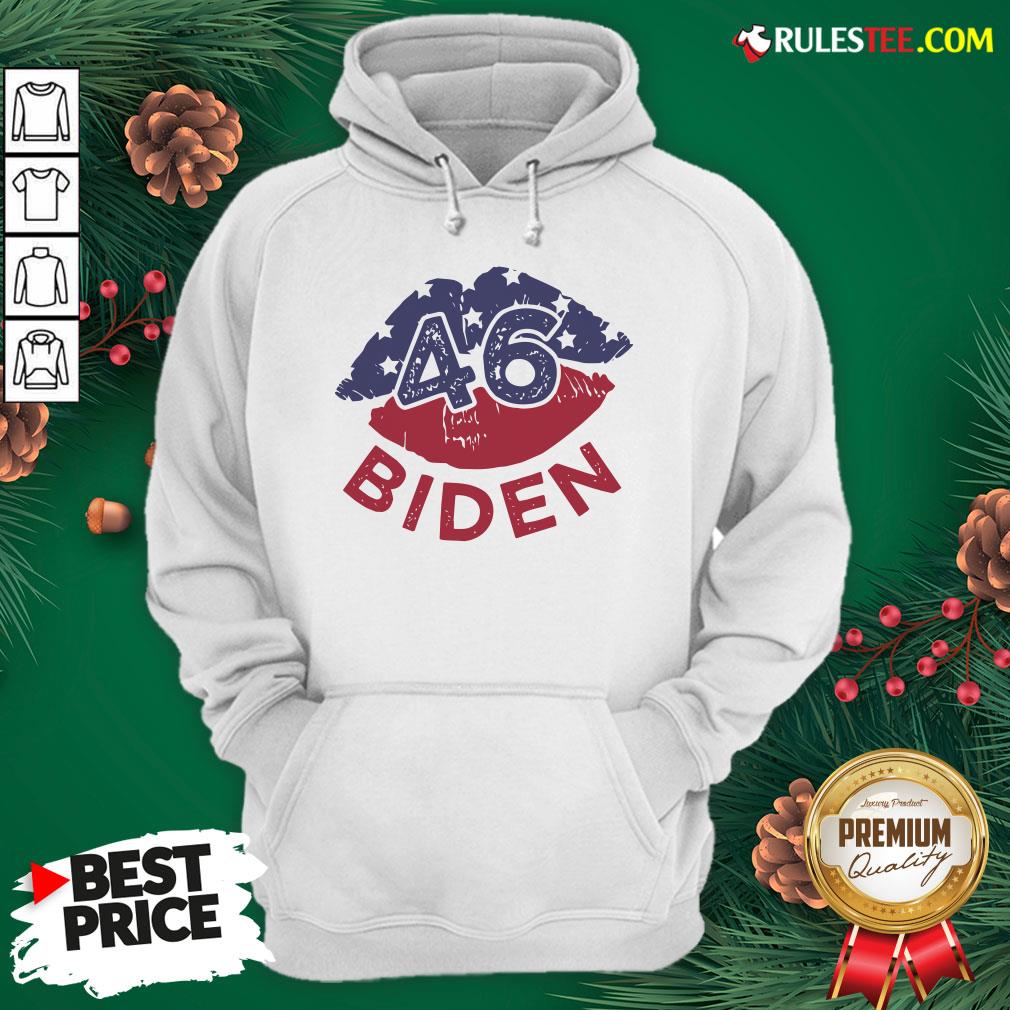 Nice 46 Joe Biden 2020 Us President Election Pro Biden Democrat Lips Shirt - Image 4
