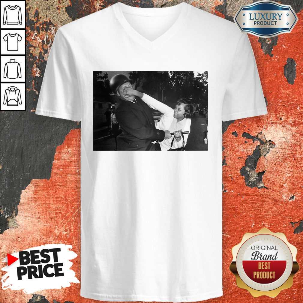 Nice A Black Woman Claws At A Milwaukee Police Captain’s Face Shirt - Image 2