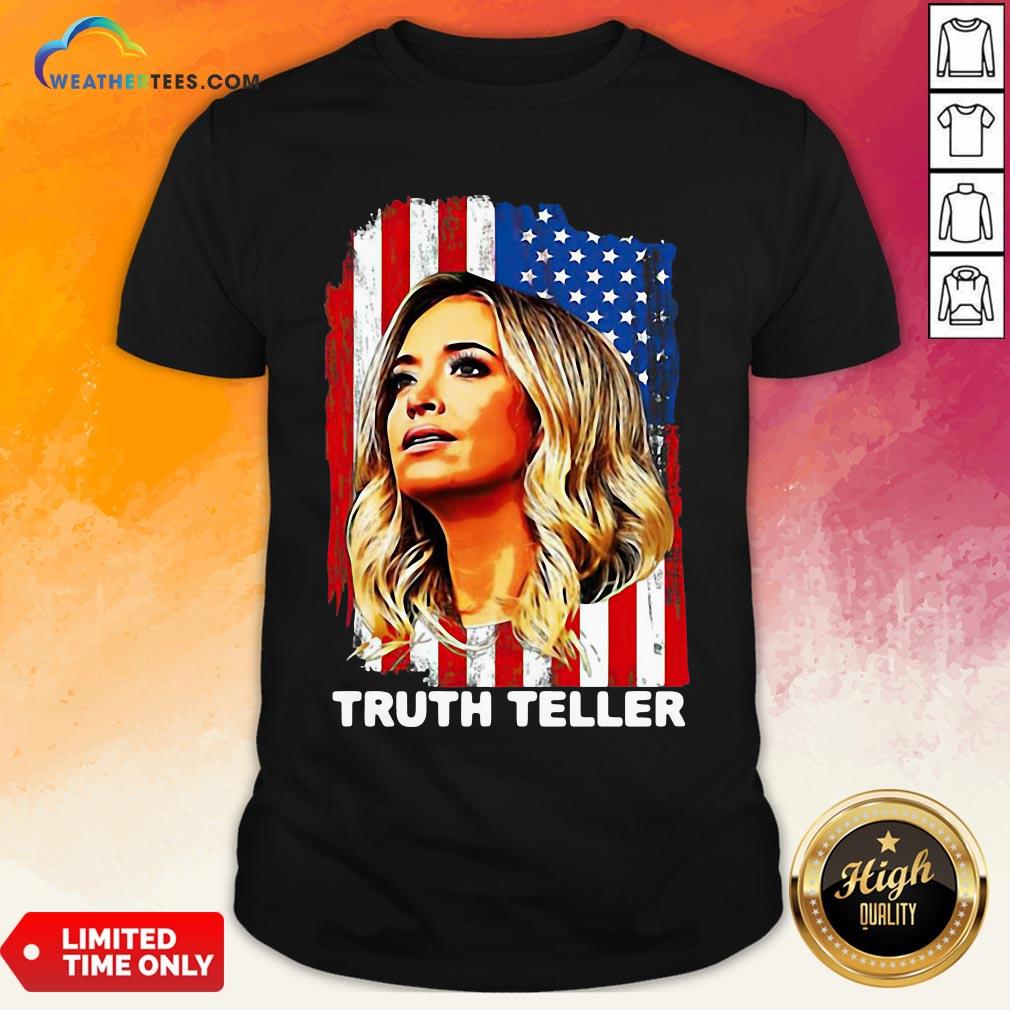 Nice American Flag Kayleigh Mcenany Truth Teller Funny Shirt