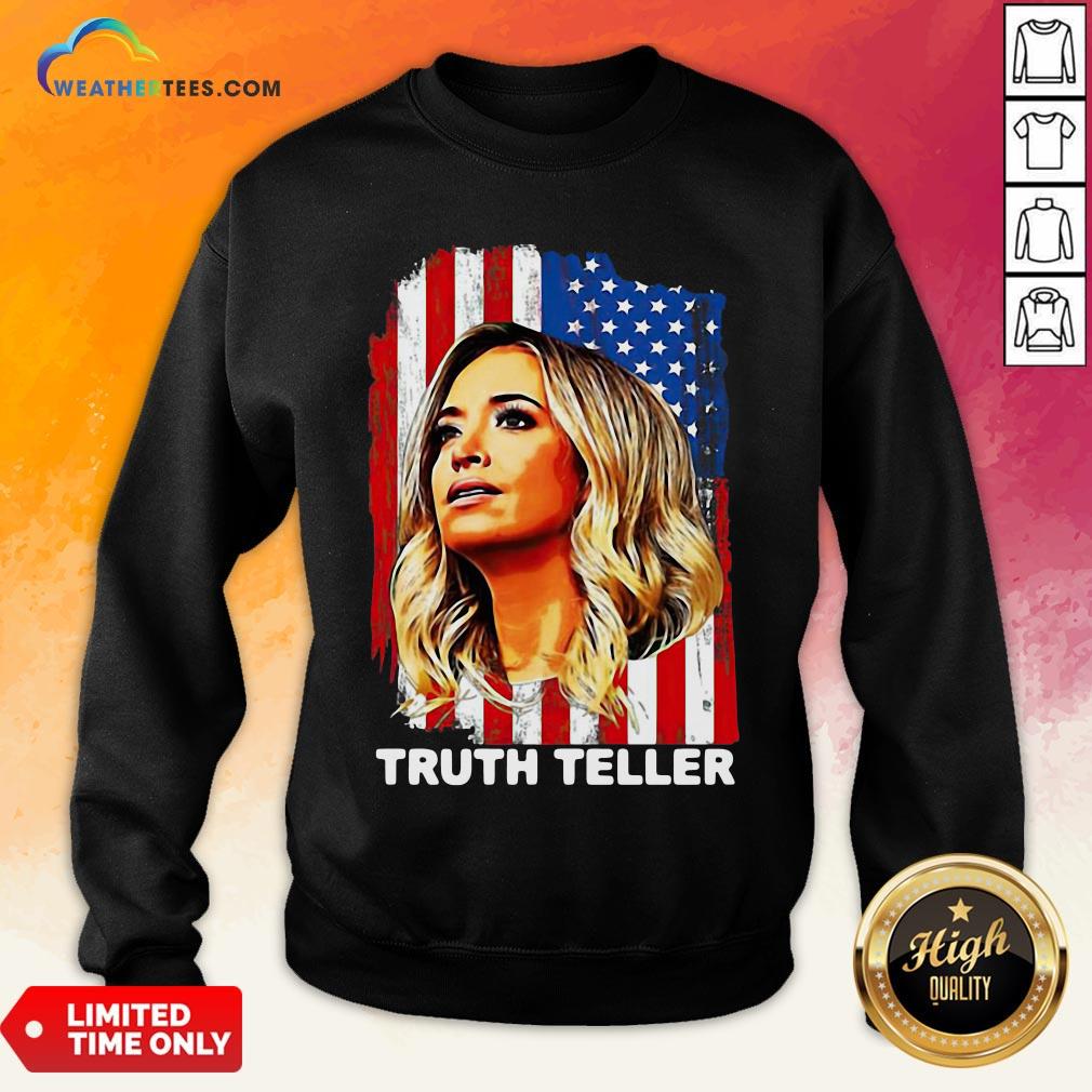 Nice American Flag Kayleigh Mcenany Truth Teller Funny Shirt - Image 4