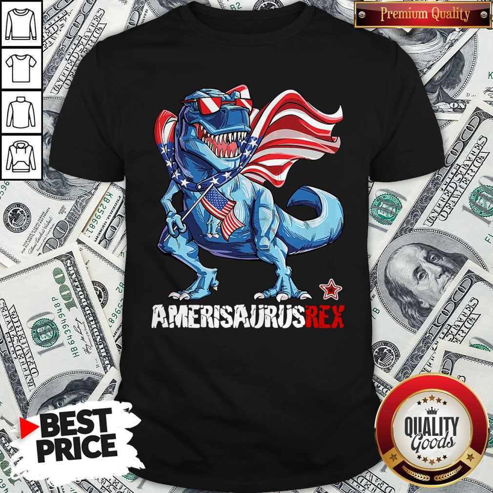 Nice Amerisaurus Rex Happy Independence Day Shirt