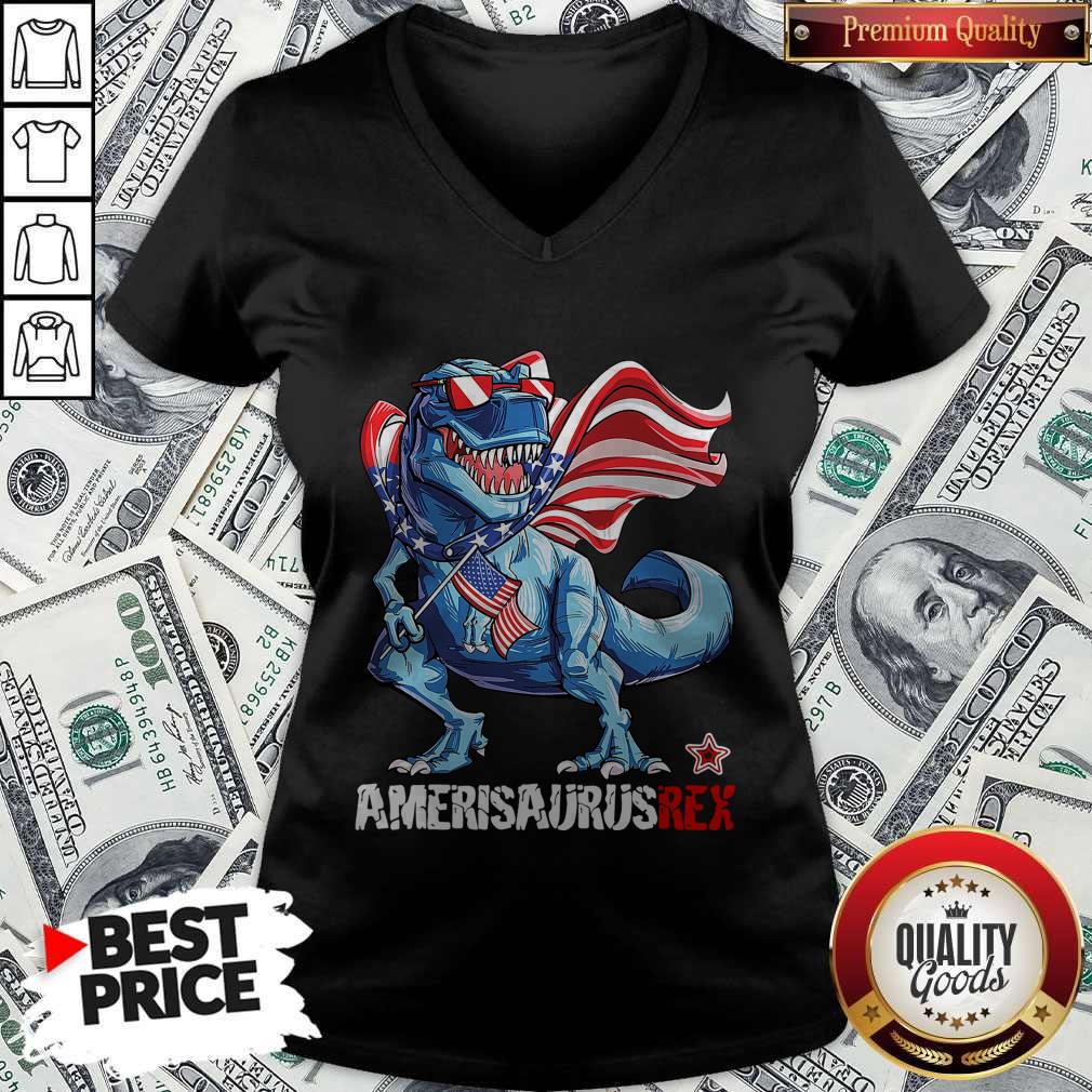 Nice Amerisaurus Rex Happy Independence Day Shirt - Image 3