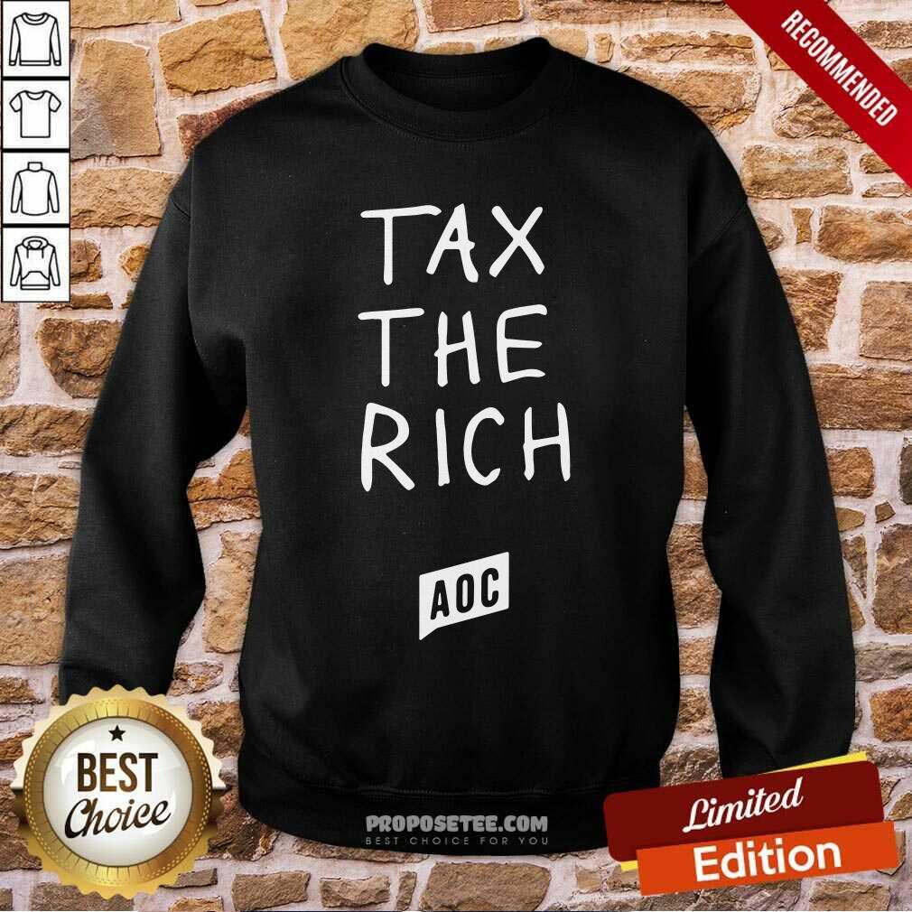 Nice Aoc Tax The Rich Shirt - Image 5