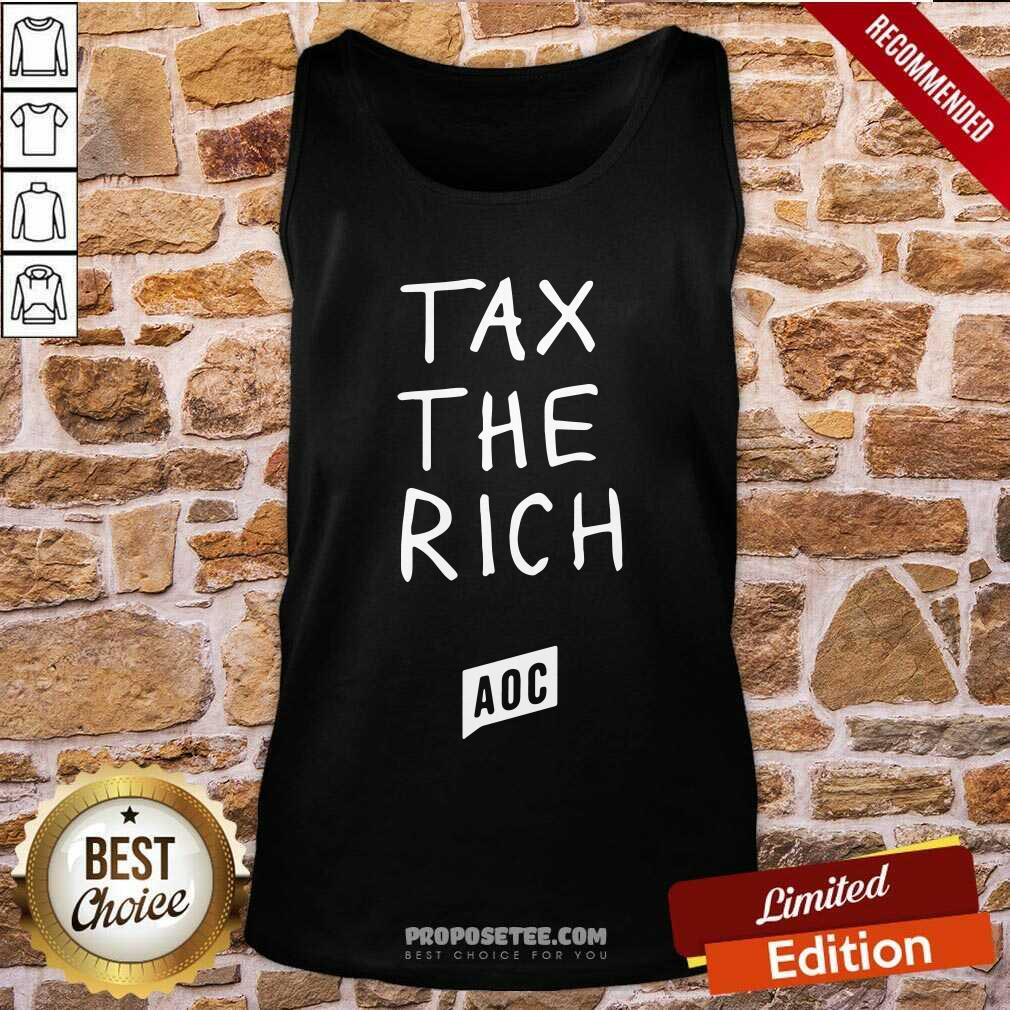 Nice Aoc Tax The Rich Shirt - Image 4